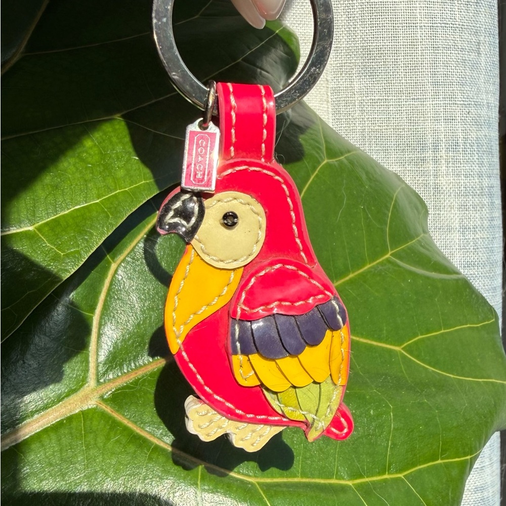 Coach Y2K Parrot Keychain